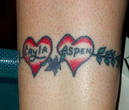 Duel Love Heart Tats